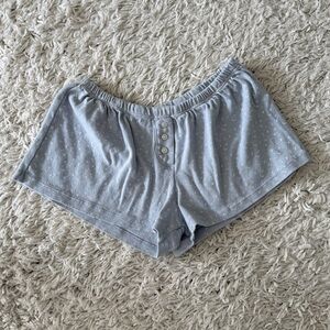 Baby blue button Brandy pj shorts